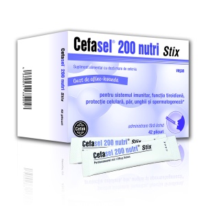 Cefasel 200 nutri Stix (Seleniu), aromă afine-lavandă, 42 plicuri