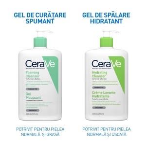 CeraVe Gel de curatare spumant, piele normal-mixta, 976 ml - Img 3