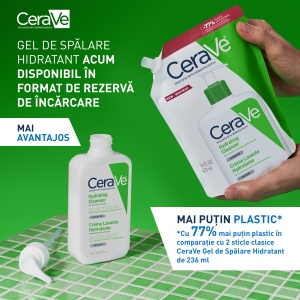 CeraVe Gel de Spalare Hidratant Refill 473ml – Curatare si Hidratare pentru Piele Normala sau Uscata - Img 15