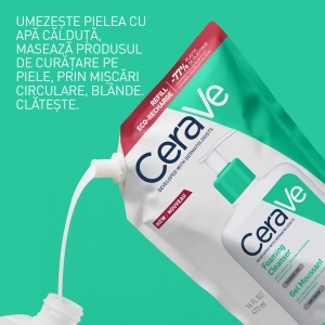 CeraVe Refill Gel Curatare Spumant 473ml – Ten normal si gras, ceramide - Img 8