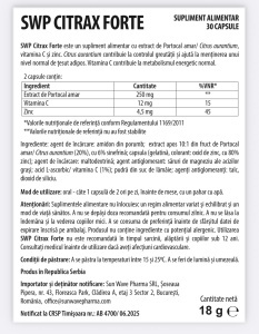 Citrax Forte, 30 capsule, Sun Wave Pharma - Img 2