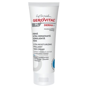 Cremă de mâini ultra hidratantă și emolientă H3 Dermă+, 100 ml, Gerovital