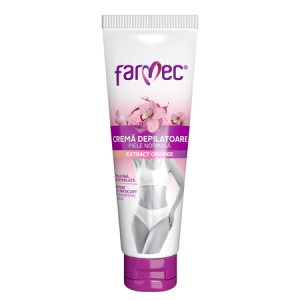 Crema depilatoare piele normala cu extract de orhidee, 150 ml, Farmec