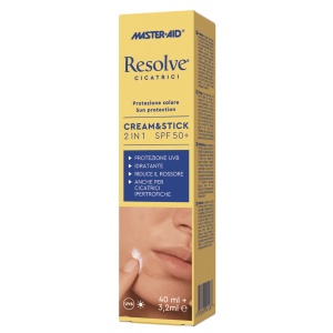 Cremă și stick de față cu protecție solară SPF50+ Resolve