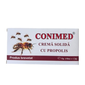 Cremă solidă cu propolis Conimed, 10 bucăți x 1.5 g, Elzin Plant
