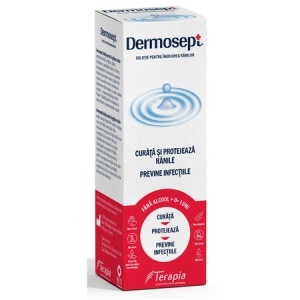 Dermosept Soluție pentru Îngrijirea Rănilor Spray, 60 ml