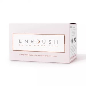 Enroush absorbante zilnice (protej-slip) din bumbac organic, 24 buc