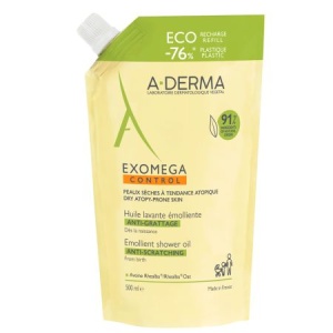 Exomega Control ulei de dus emolient refill 500 ml A-Derma - Img 1
