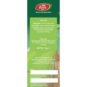 Fares Ceai Verde Frunze, 75 g - Img 3