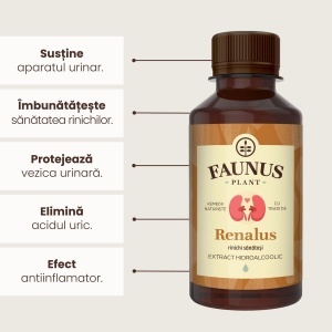 Faunus Tinctura Renalus, 200 ml – pentru rinichi, vezica si drenaj urinar natural - Img 6