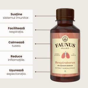 Faunus Tinctura Respiratorus, 200 ml – pentru tuse, raceli si sanatatea aparatului respirator - Img 6