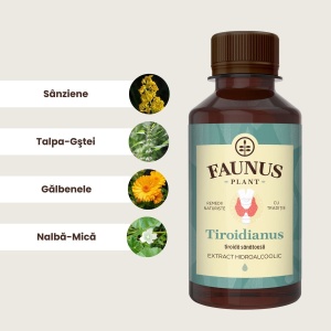 Faunus Tinctura Tiroidianus, 200 ml – pentru reglarea functiei tiroidei - Img 5