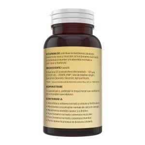 Faunus Vitamina D3 5000 UI, 30 Capsule - Img 2