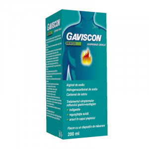Gaviscon Mentol suspensie orala, 200 ml, Reckitt