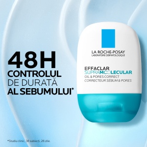 Gel-crema matifiant pentru exces de sebum si pori vizibili Effaclar Supramolecular, 40 ml, La Roche-Posay - Img 5