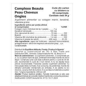 Granions Complexe Beaute – Piele, Par, Unghii 60 comprimate - Img 2