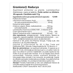 Granions LGN Reducys, 30 capsule – Confort urinar cu merisoare si probiotice - Img 2