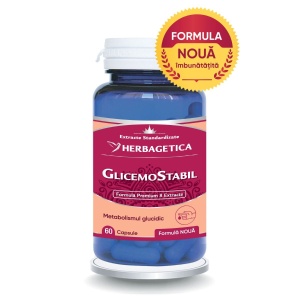 Herbagetica Glicemostabil, pachet 2 x 60 capsule