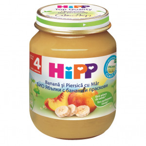 HIPP Mere, banane si piersici x 125g