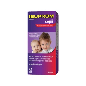 Ibuprom Pentru Copii 40 mg/ml Suspensie Orala, 100 ml