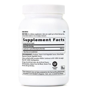 L-Lysine 1000 mg, 90 tablete – GNC - Img 2
