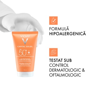 Lotiune Hidratanta cu Protectie Solara SPF 50+ Capital Soleil, 150 ml – Vichy - Img 5