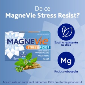 MagneVie Stress Resist –cu magneziu, vitamina B6 si ashwagandha, Sanofi - Img 7