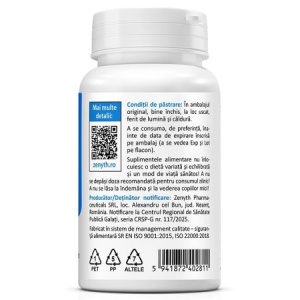 Magneziu Malat Optimum 1000 mg, 30 capsule, Zenyth - Img 3