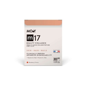 Molecules of Youth m17 Colagen Marin Beauty cu acid hialuronic, vitamina C si zinc, aroma de capsuni, 210 g