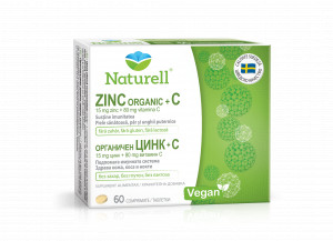 NATURELL Zinc Organic + Vit C x 60cp
