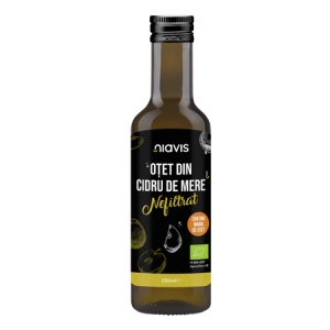 Oțet Bio din cidru de mere nefiltrat, 250 ml, Niavis