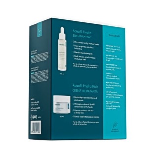 Pachet Aquafil Hydra: Ser 30ml + Crema Rich 50ml - Ivatherm - Img 3