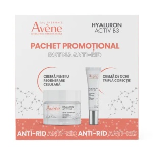 Pachet Crema pentru regenerare celulara 50 ml + Crema de ochi cu tripla actiune 15 ml Hyaluron Activ B3, Avene - Img 4