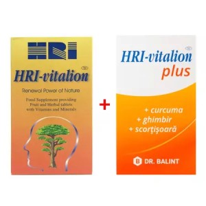 Pachet Hri - Vitalion 54 taplete + Hri - Vitalion plus 18 tablete
