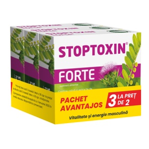 Pachet Stoptoxin Forte, 3 x 30 capsule, Fiterman
