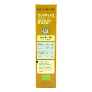 Pernute Bio crocante cu crema de ciocolata si alune, fara gluten, 250g, Republica Bio - Img 2