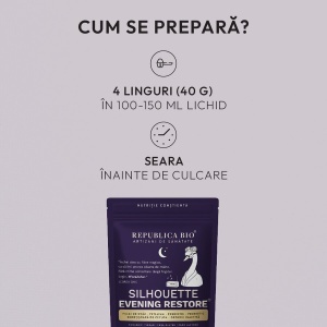 Pudră funcțională cu ovăz, psyllium și scorțișoară Silhouette Rituals Evening Restore, 200 g, Republica BIO - Img 9