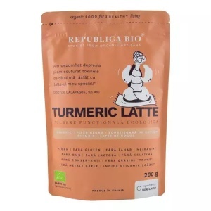 Pulbere ecologica Turmeric Latte, 200 g, Republica Bio - Img 1