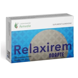 Relaxirem noapte, 30 capsule, Remedia - Img 1