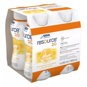 Resource 2.0 Vanilie, Hiperproteic, 4x200ml, Nestle - Img 1