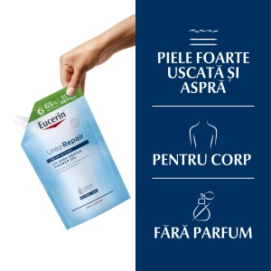 Rezervă gel de duș reparator cu 5% uree UreaRepair, 400 ml, Eucerin - Img 2