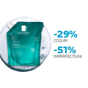 Rezerva Gel purifiant micro-exfoliant Effaclar pentru imperfectiuni persistente, 400 ml, La Roche-Posay - Img 6