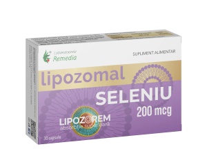 Seleniu Lipozomal 200 mcg, 30 capsule, Laboratoarele Remedia