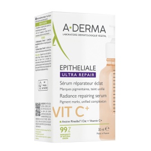 Ser reparator pentru luminozitate cu vitamina C Epitheliale Ultra Repair, 30 ml, A-Derma