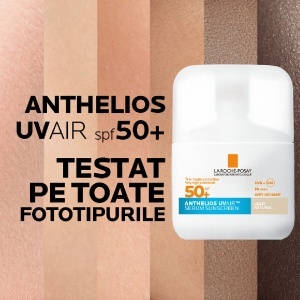 Serum de fata cu protectie solara SPF 50+ Nuanta Light Natural Anthelios UVAir, 50 ml, La Roche-Posay - Img 11