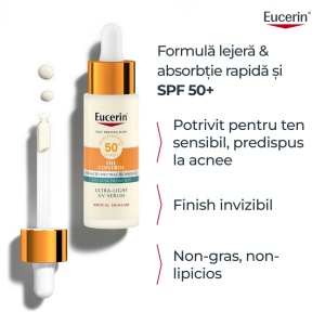 Serum de față Oil Control cu SPF 50+, 30 ml, Eucerin - Img 2