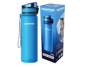 Sticla filtranta Aquaphor City 800 ml, Albastru, cu filtru inclus 150 L - Img 3