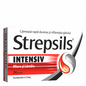 Strepsils Intensiv miere si lamaie, 8,75 mg, 24 pastile, Reckitt - Img 2