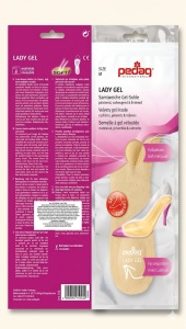 Suport din gel cu microfibră pentru pantofi cu toc Pedag Lady Gel Art 182, mărimea M - Img 1