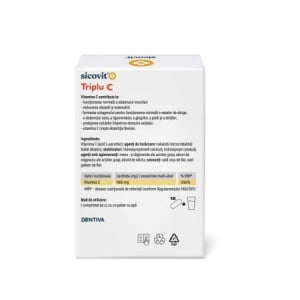 Triplu C Sicovit, 24 comprimate multi-strat, Zentiva - Img 4